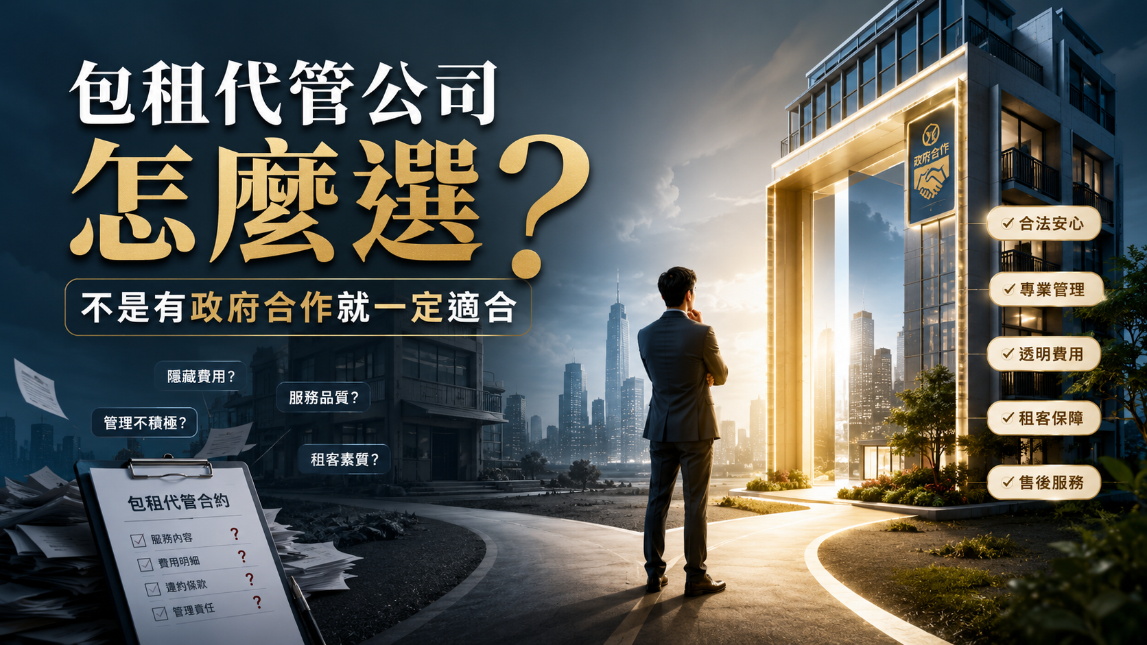 社宅包租代管跟一般出租差在哪？房東最在意的差異整理