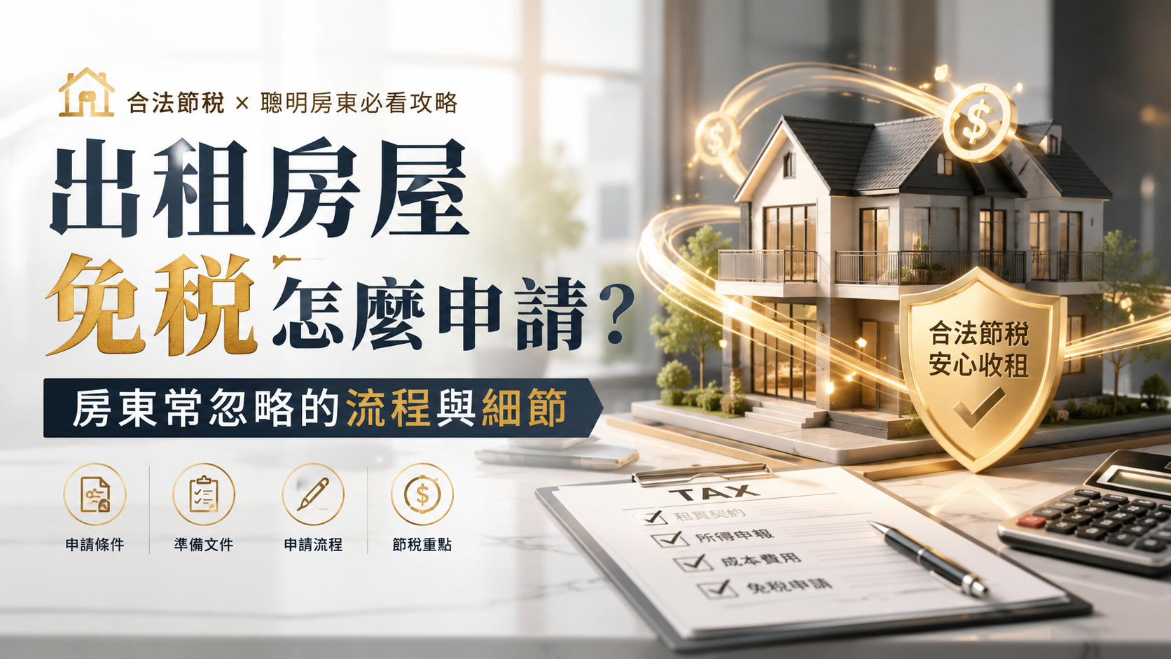 出租房屋免稅怎麼申請？房東常忽略的流程與細節