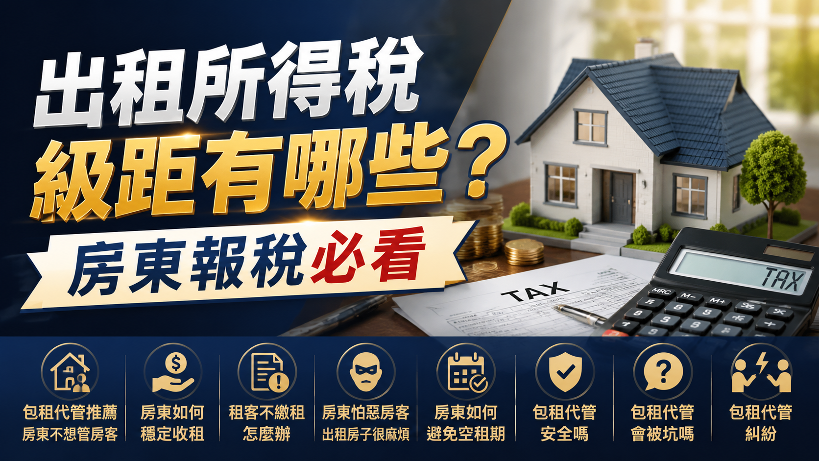 出租所得稅級距有哪些？房東報稅必看