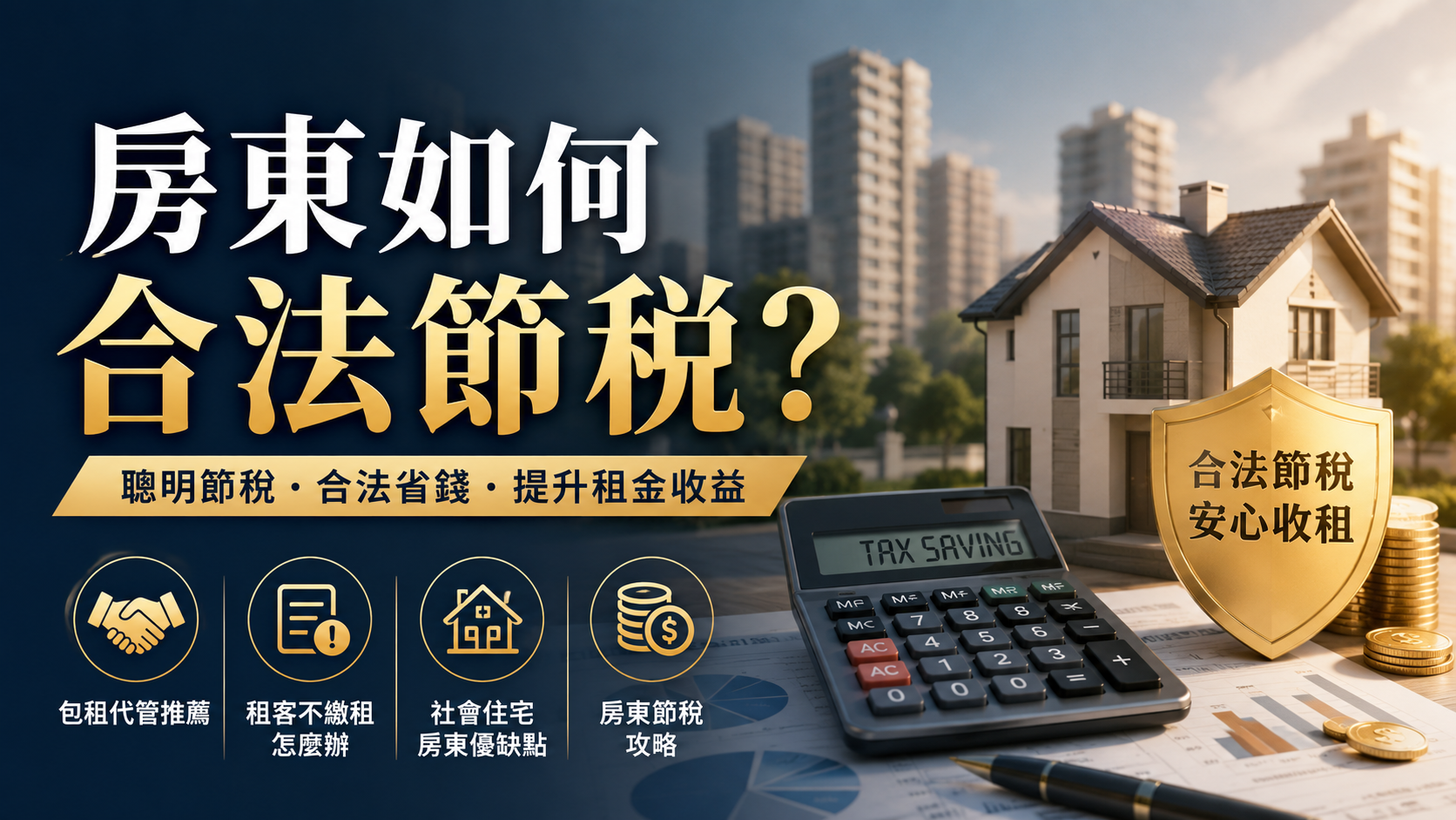 房東如何合法節稅？