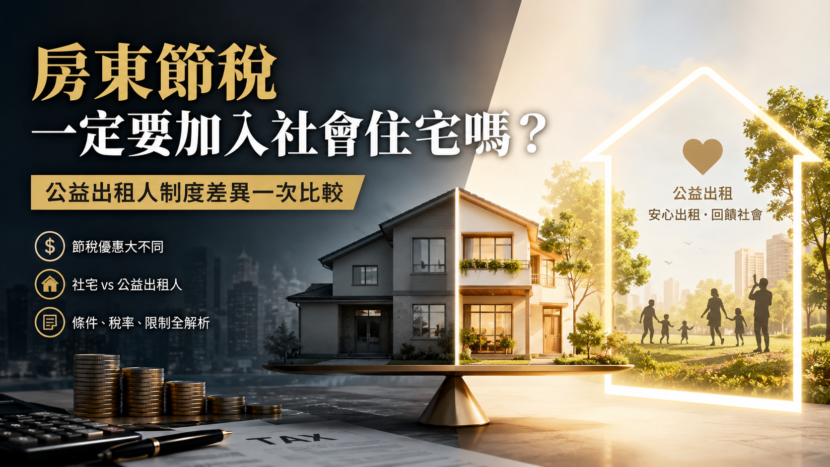 房東節稅一定要加入社會住宅嗎？公益出租人制度差異一次比較