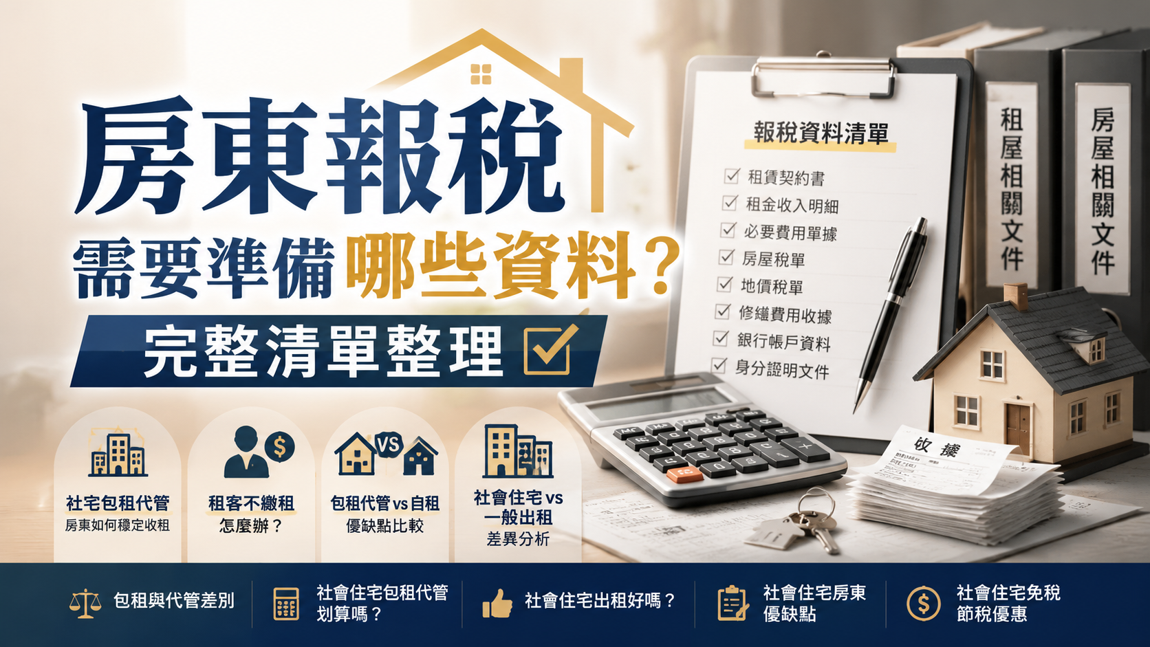 房東報稅需要準備哪些資料？完整清單整理