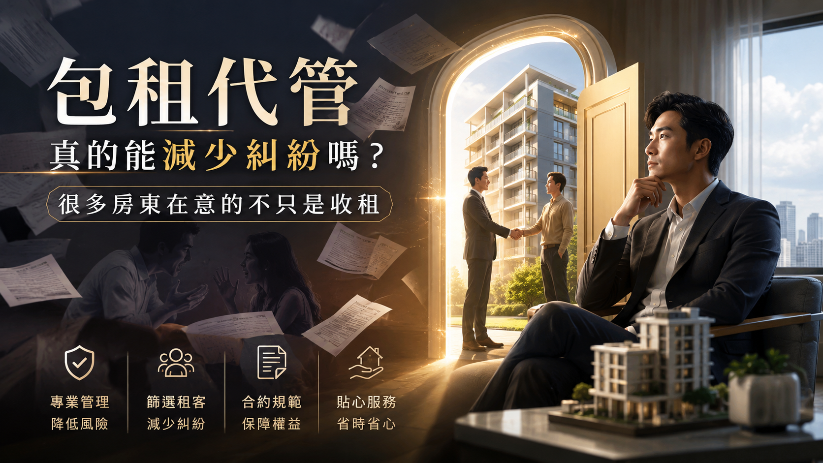 包租代管真的能減少糾紛嗎？很多房東在意的不只是收租