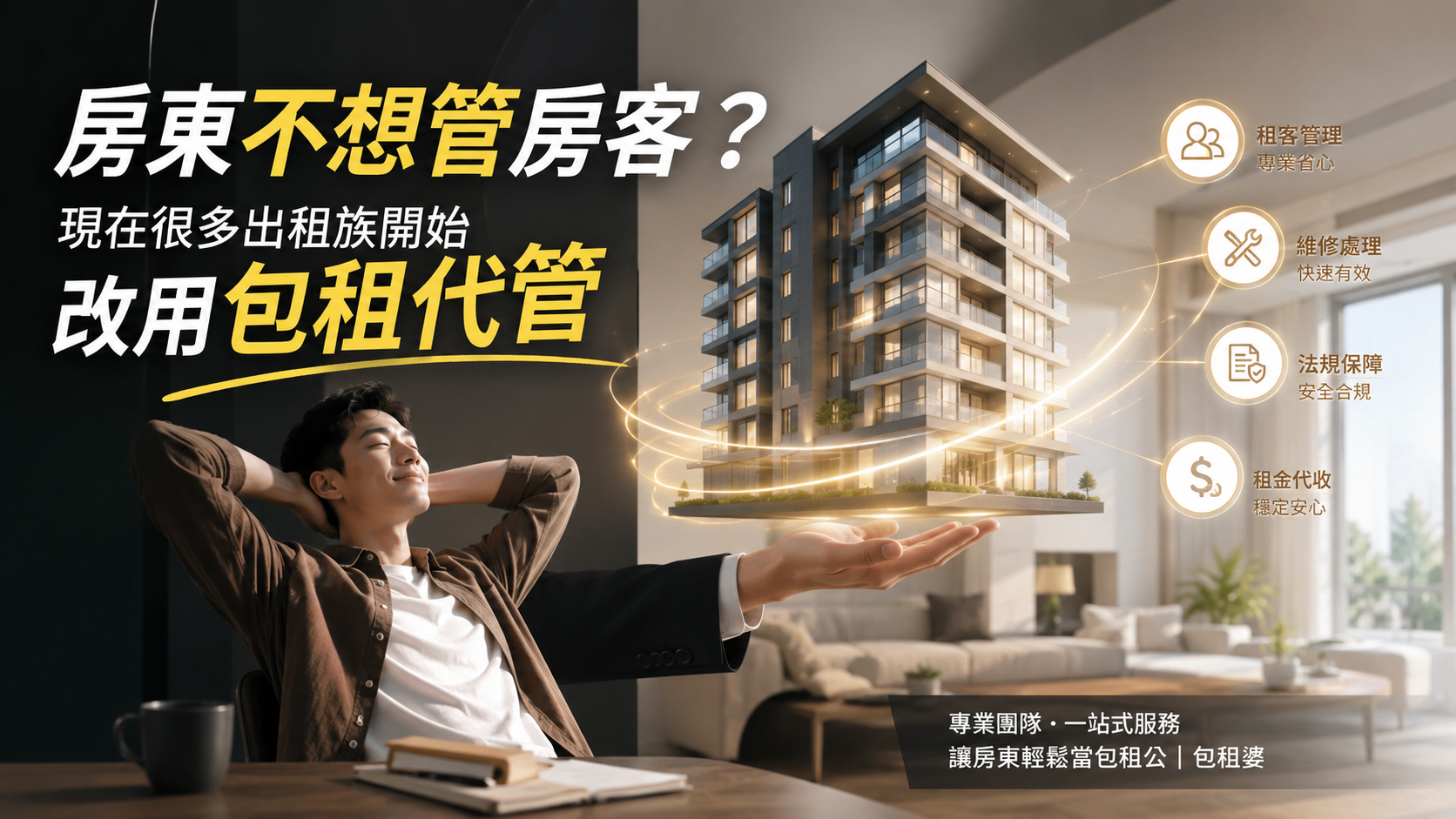 房東不想管房客？現在很多出租族開始改用包租代管