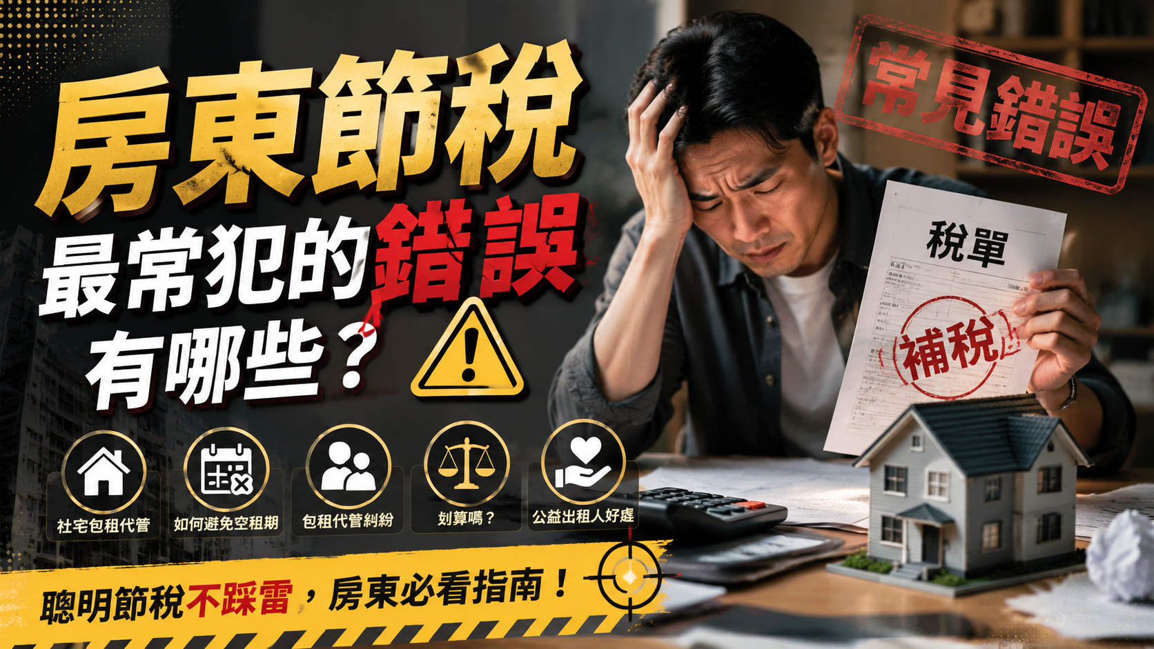 房東節稅最常犯的錯誤有哪些？