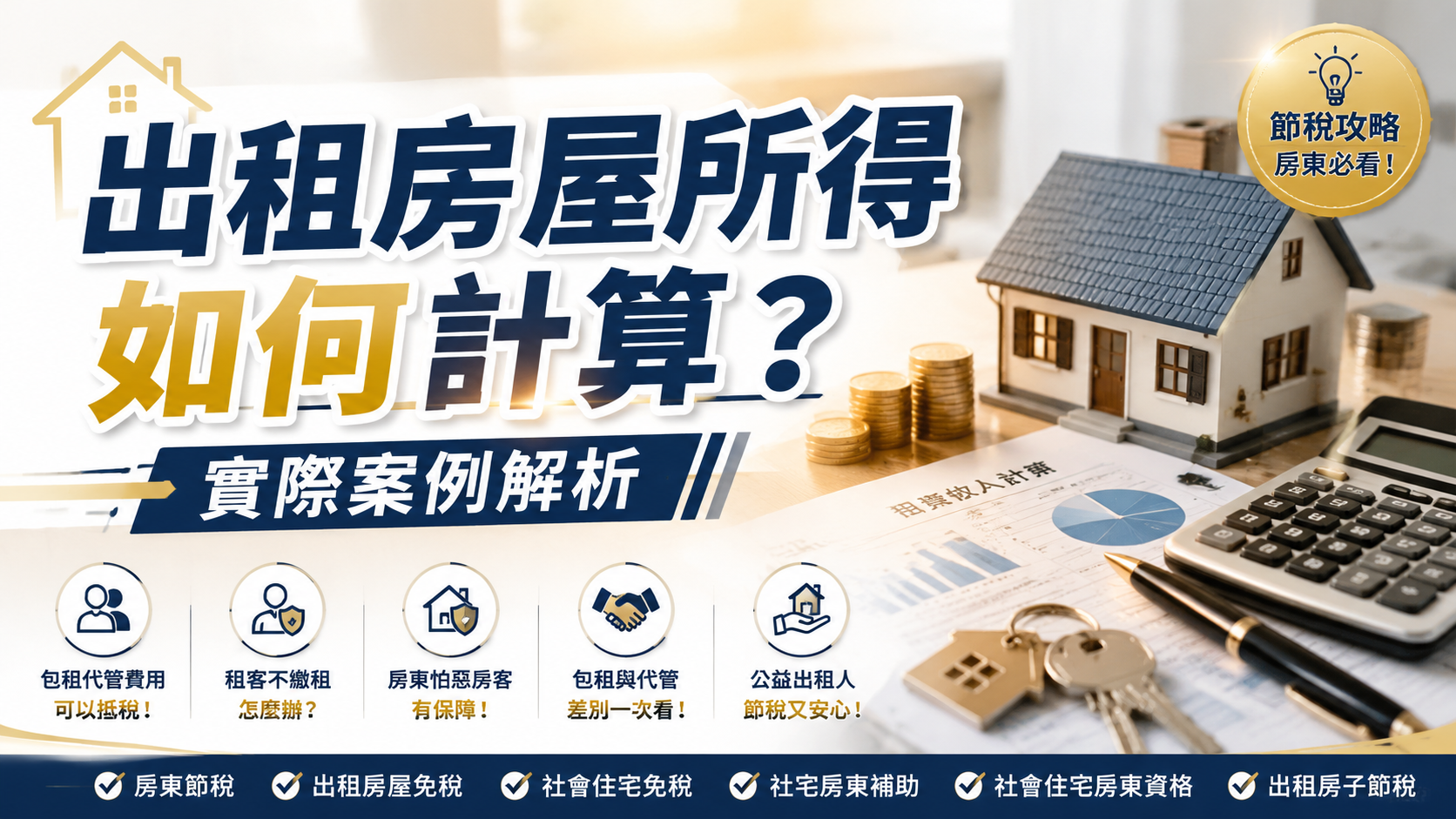 出租房屋所得如何計算？實際案例解析