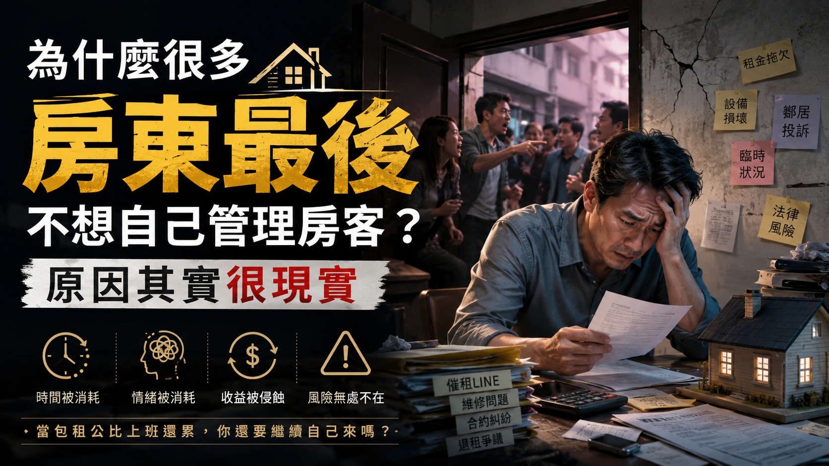 包租代管費用怎麼算？很多房東其實都誤會了