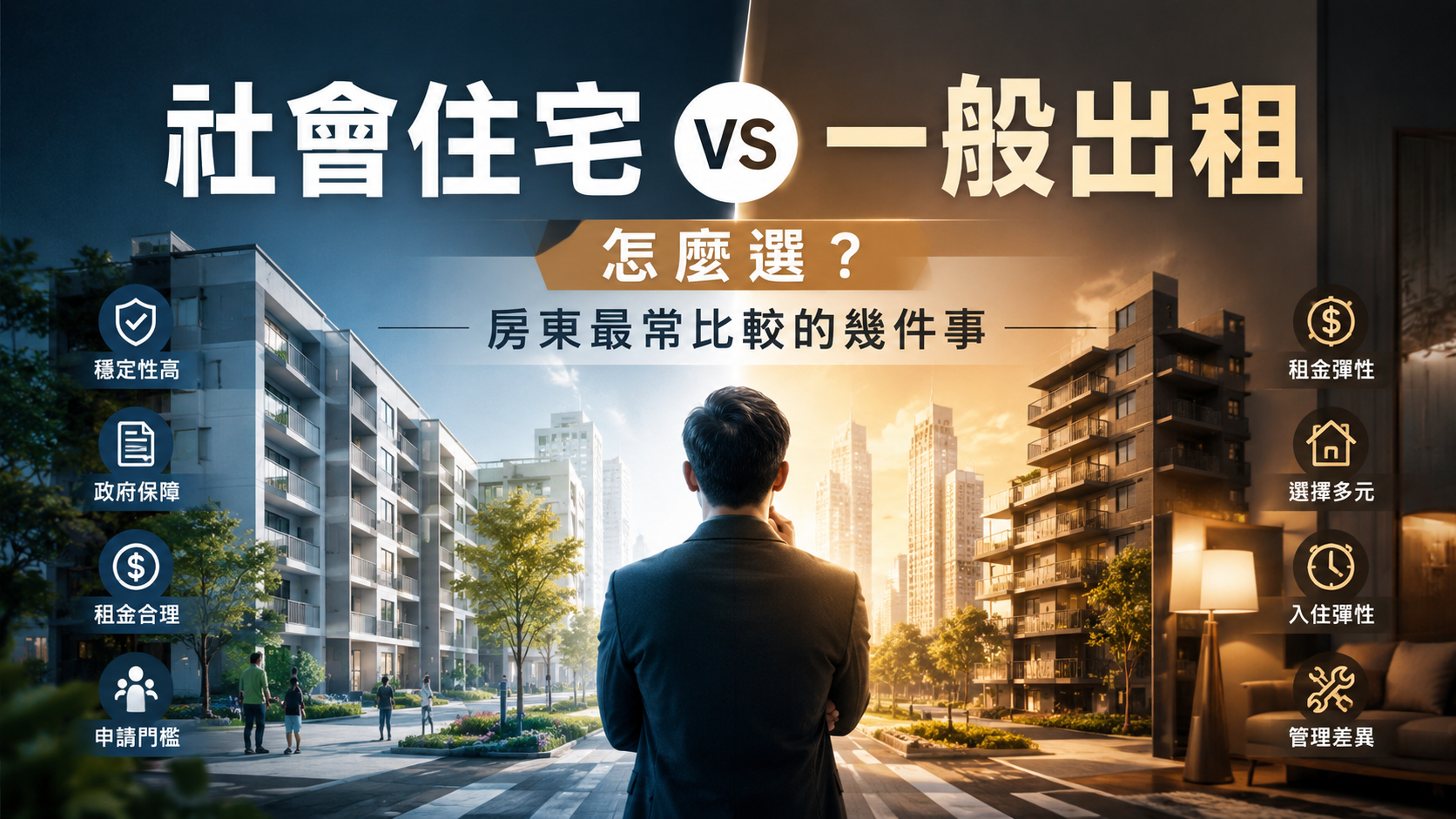 社會住宅 vs 一般出租怎麼選？房東最常比較的幾件事
