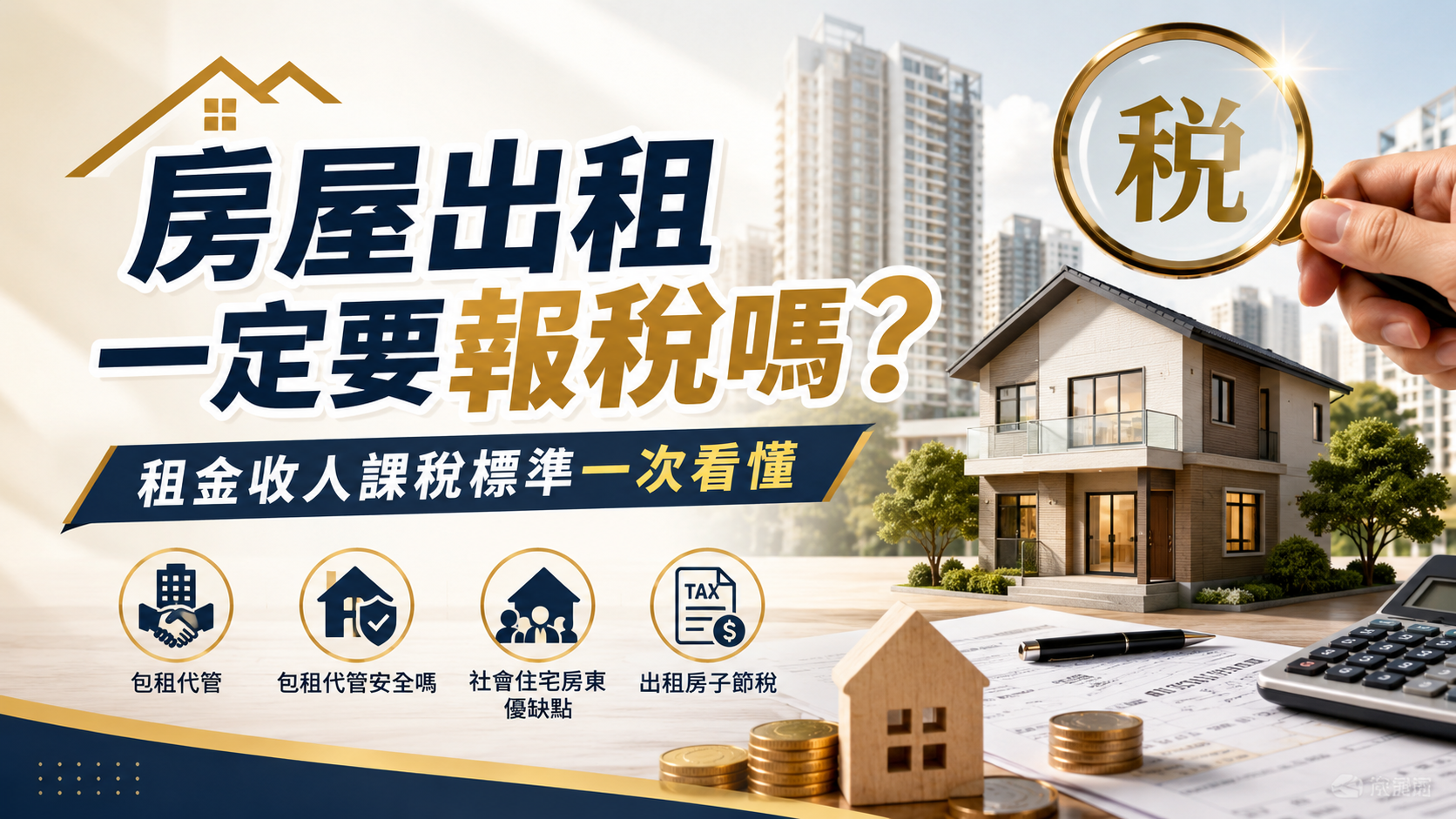 房屋出租一定要報稅嗎？租金收入課稅標準一次看懂