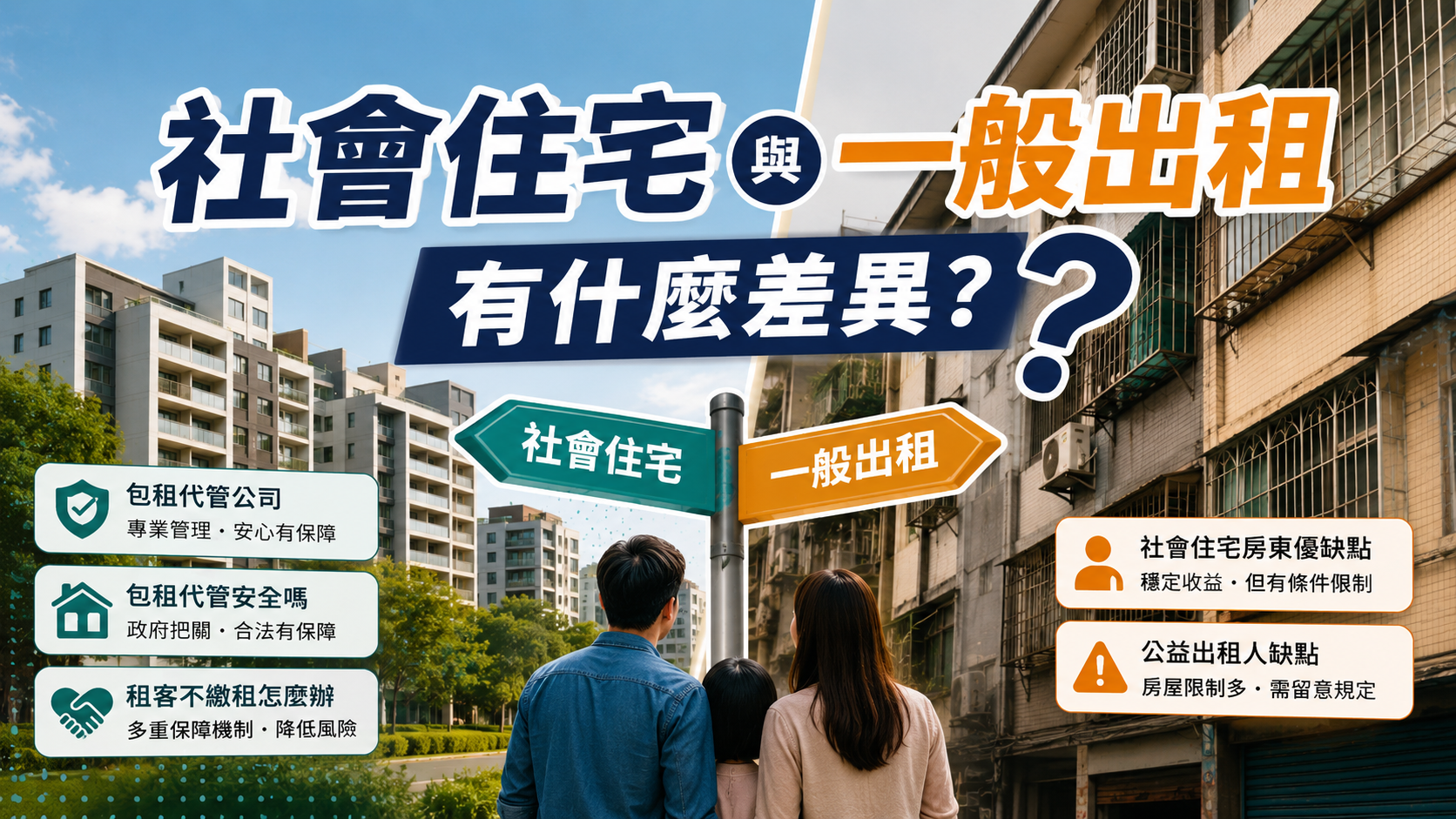 社會住宅與一般出租有什麼差異？