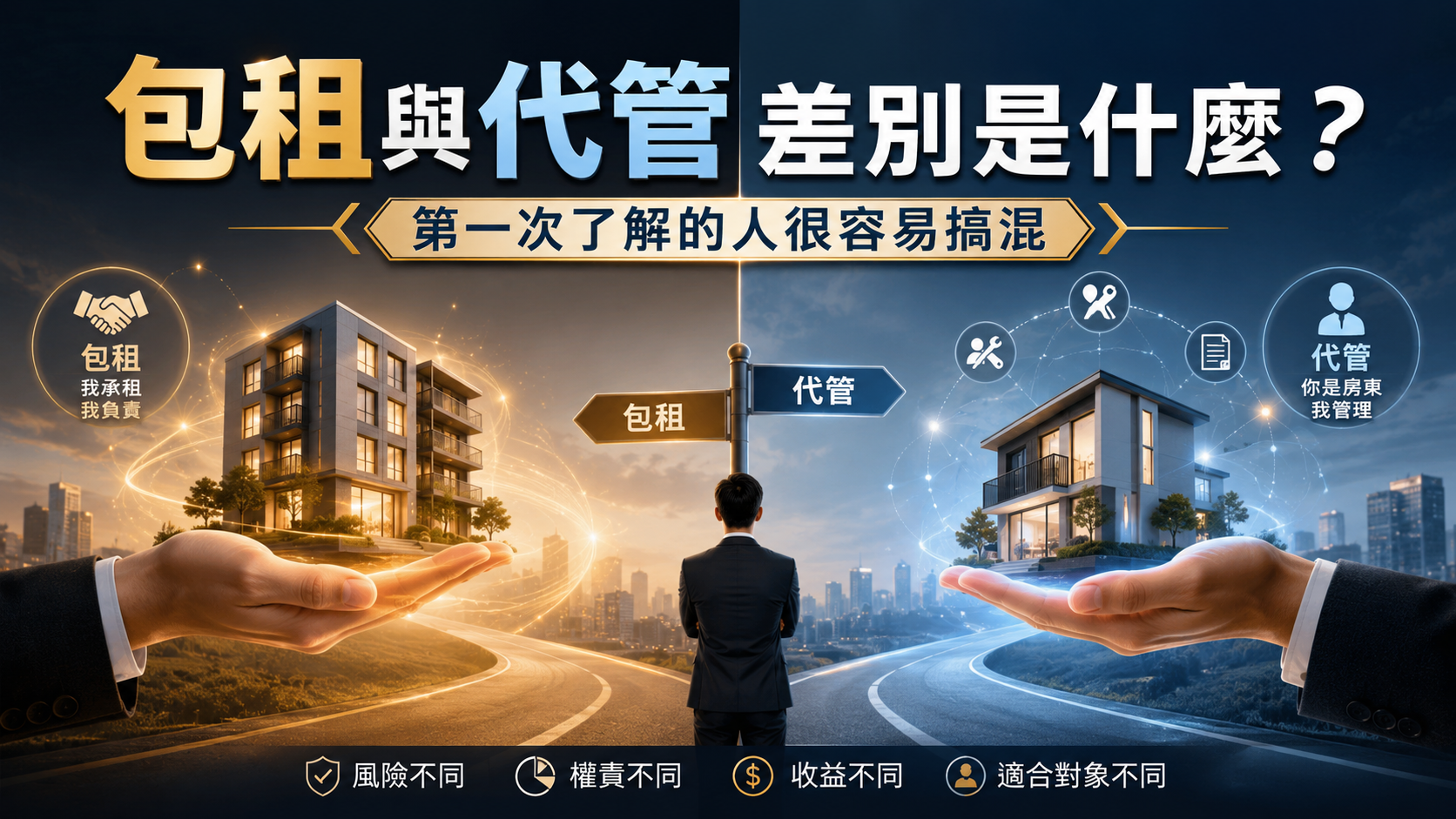 包租與代管差別是什麼？第一次了解的人很容易搞混