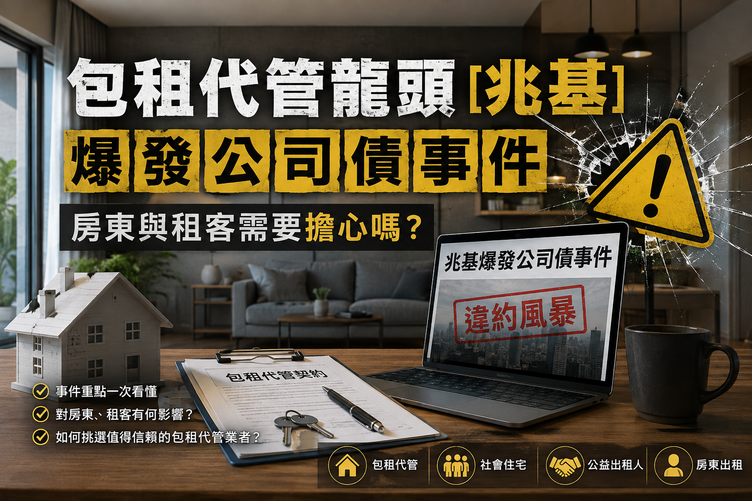包租代管龍頭[兆基爆發公司債事件，房東與租客需要擔心嗎？