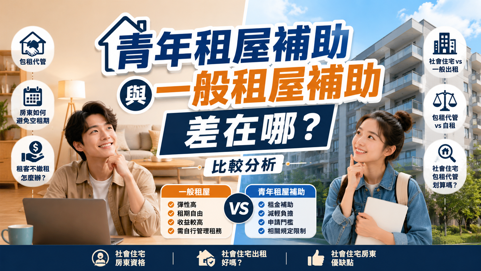 青年租屋補助與一般租屋補助差在哪？比較分析