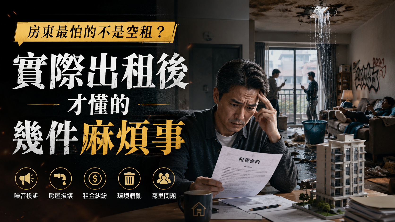 房東最怕的不是空租？實際出租後才懂的幾件麻煩事