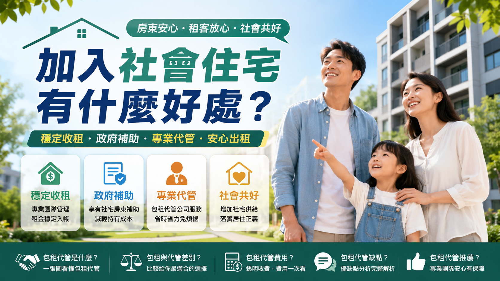 加入社會住宅有什麼好處？
