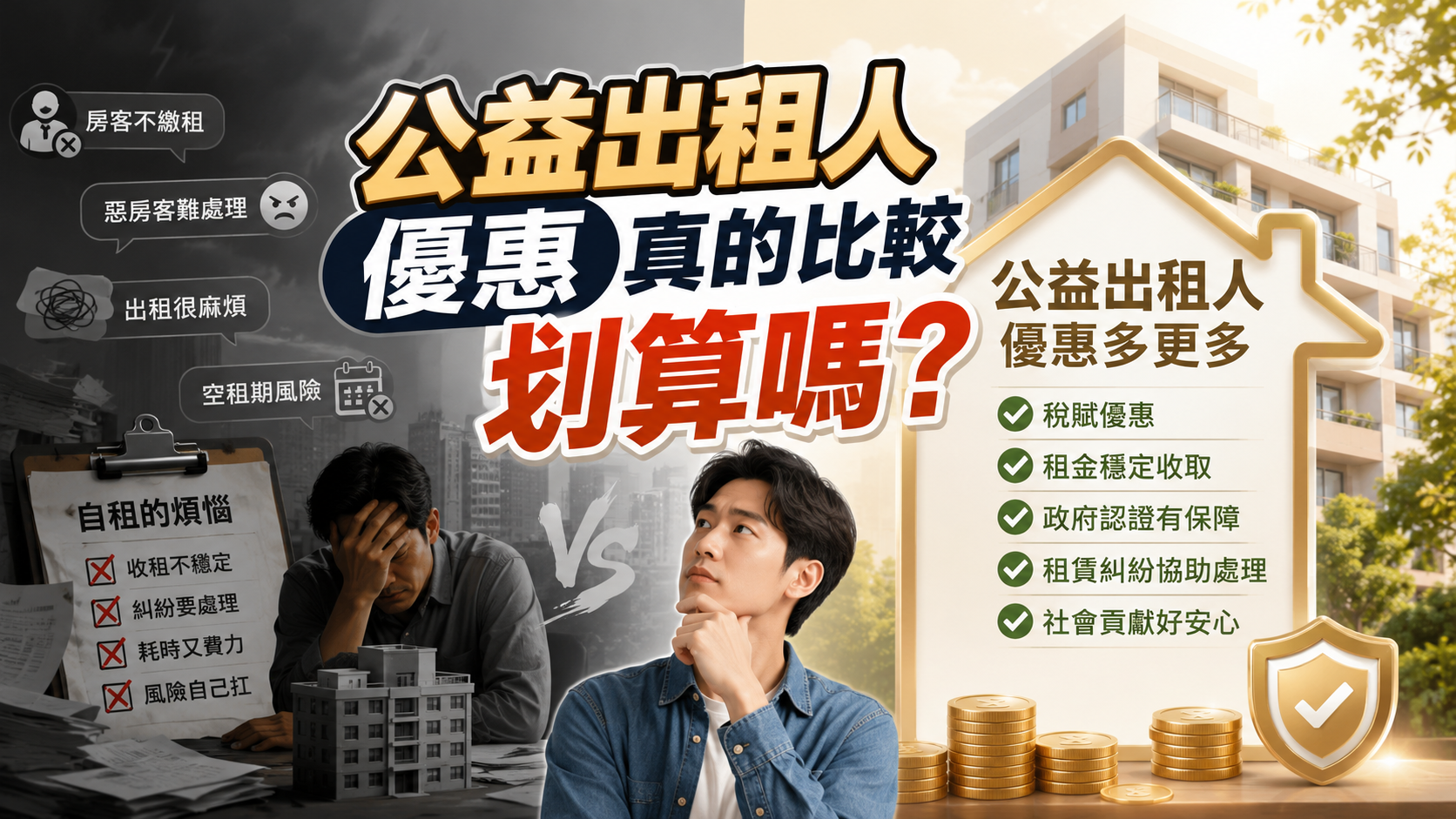 公益出租人優惠真的比較划算嗎？