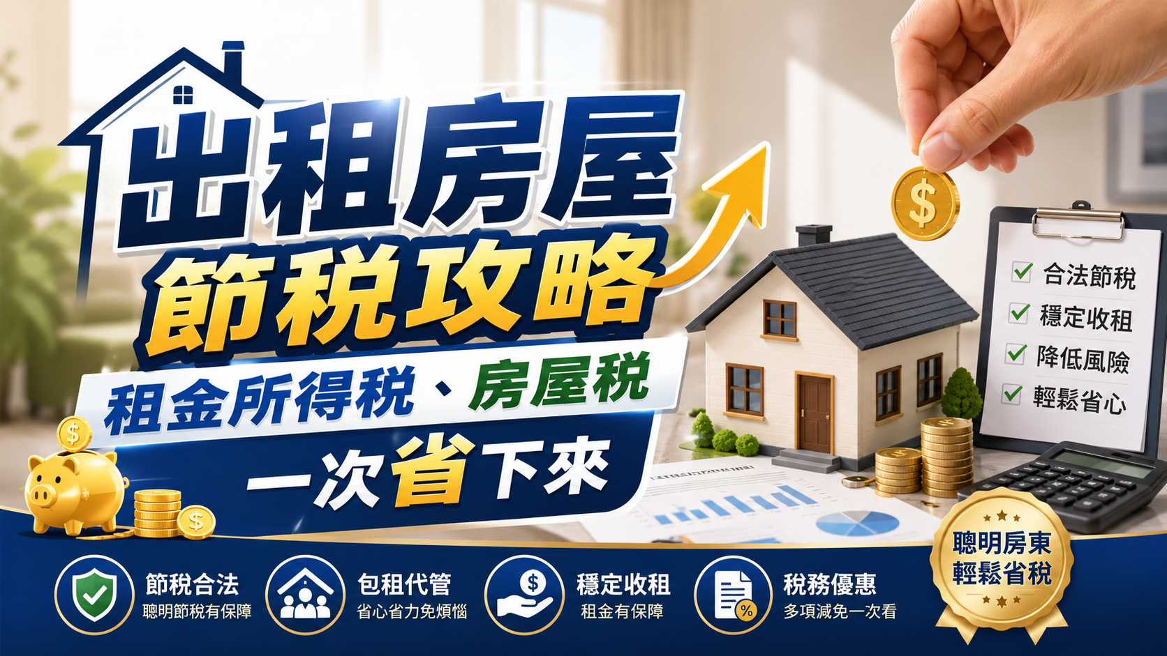 出租房屋節稅攻略：租金所得稅、房屋稅一次省下來