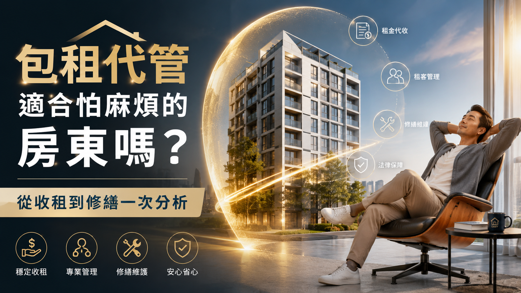 包租代管適合怕麻煩的房東嗎？從收租到修繕一次分析