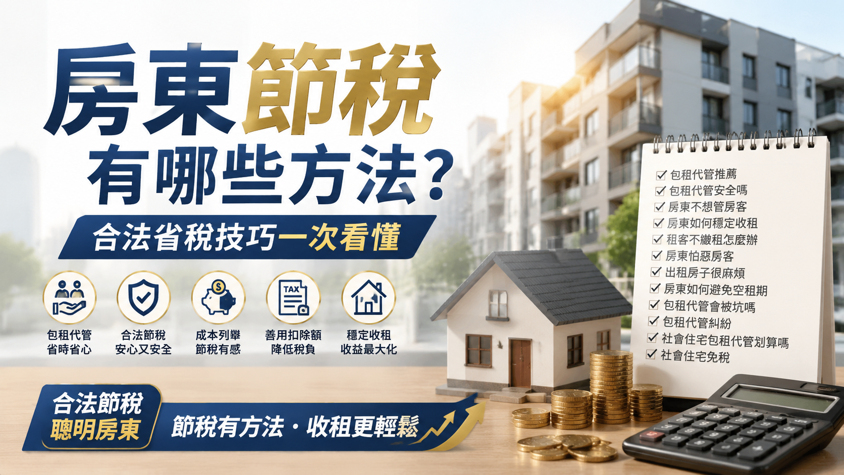 房東節稅有哪些方法？合法省稅技巧一次看懂