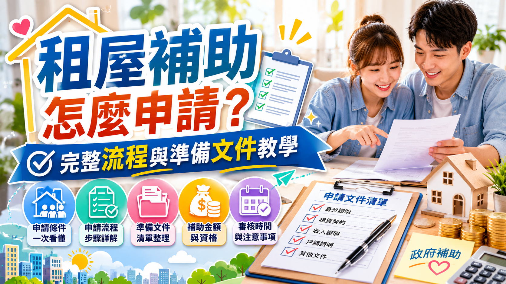 租屋補助怎麼申請？完整流程與準備文件教學