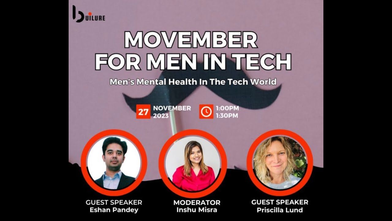 Men in Tech: Men's Mental Health in the Tech World — builure event recording on YouTube