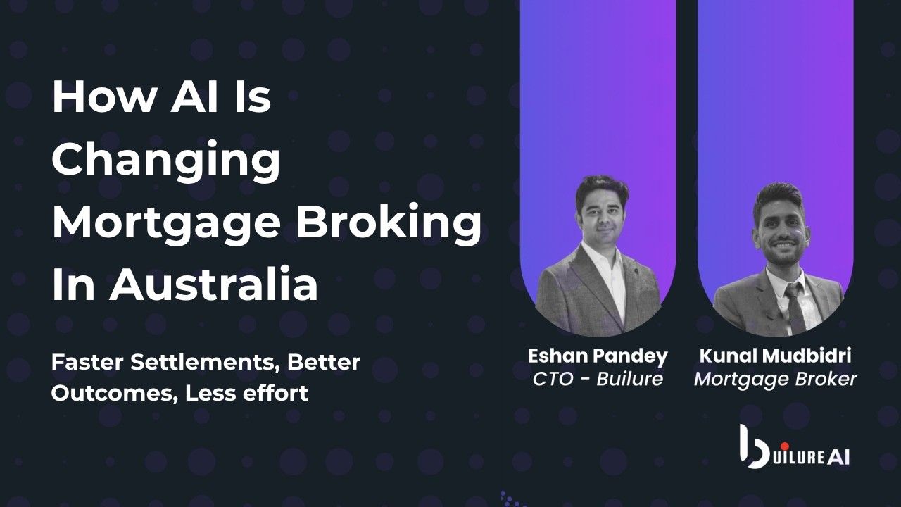 How AI Is Changing Mortgage Broking In Australia — builure event recording on YouTube