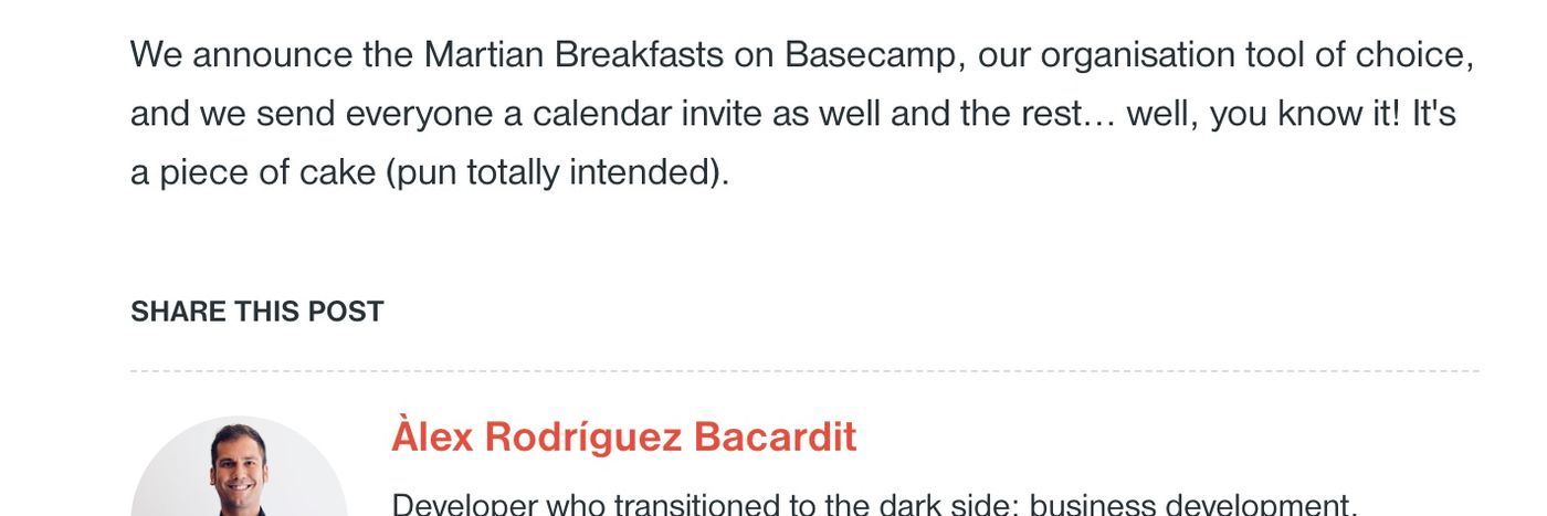 Social sharing buttons missing
