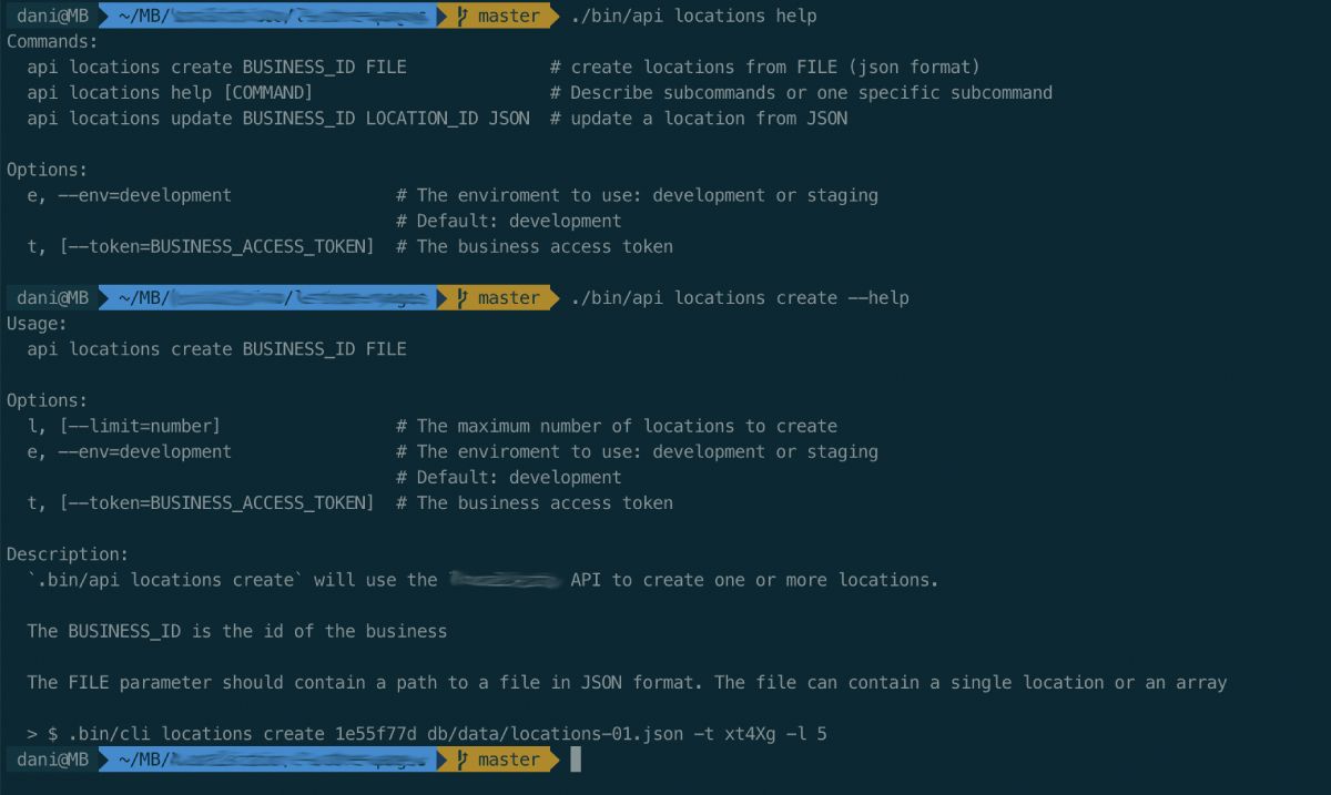 Custom CLI with Thor