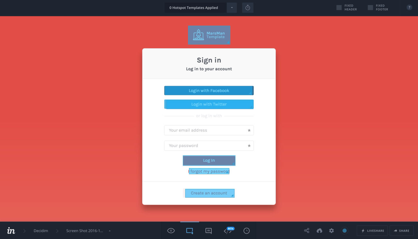 Decidim Barcelona's design in InVision