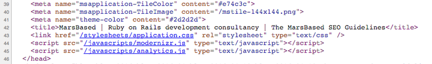 This is actually this page's source code