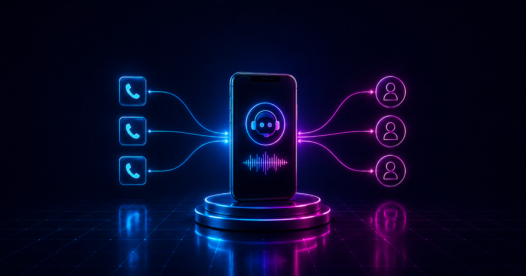 Voice agent AI h24 multilingua per risponditori telefonici e chiamate outbound.