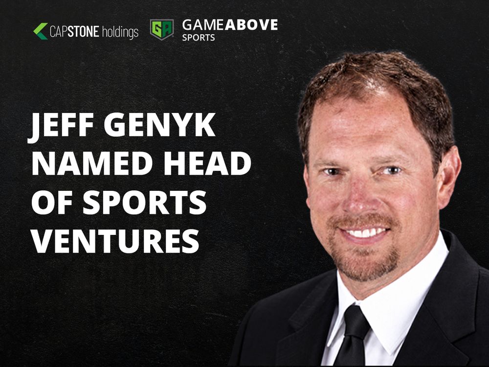 Poster for Jeff Genyk Joins CapStone Holdings as Head of Sports Ventures