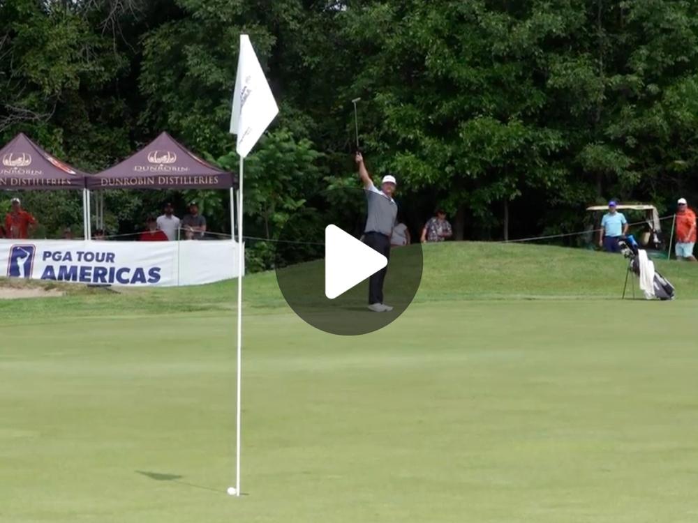 Poster for WATCH: Brett White Drains 63-foot Eagle Putt for 59 on PGA TOUR Americas