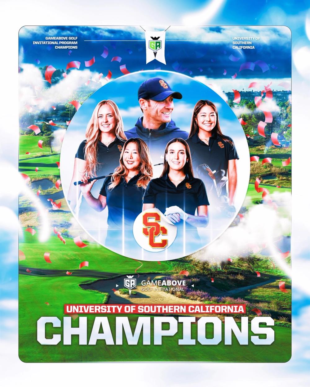 USC Defends Home Turf, Winning the Inaugural GameAbove Golf Invitational in Rolling Hills