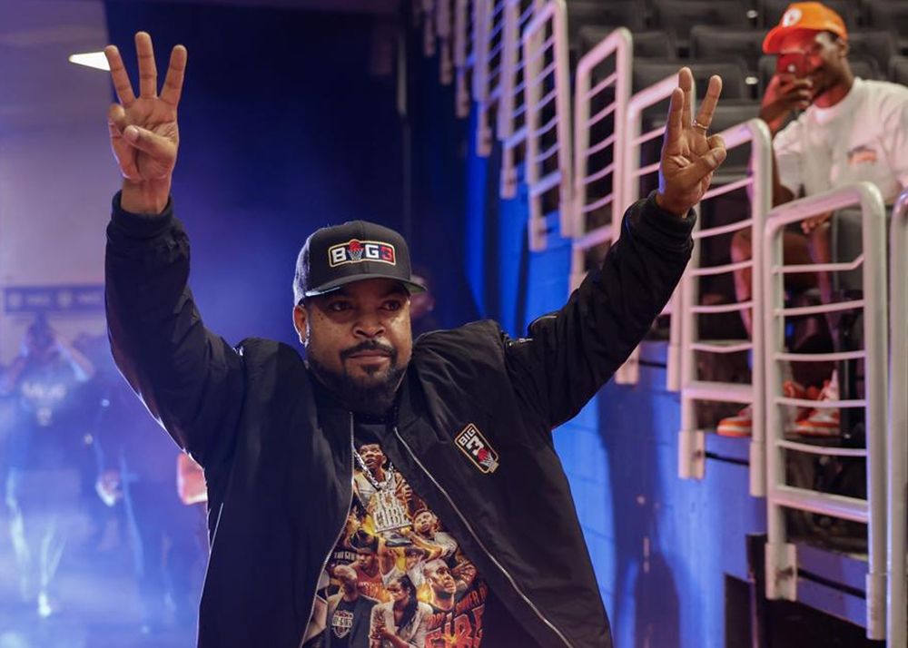 Ice Cube attends the Monster Energy BIG3 Celebrity Game at Capital One Arena on Aug. 19, 2023 in Washington, D.C.
