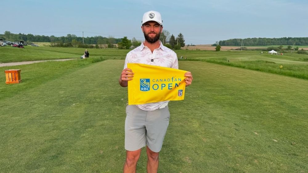 Poster for Amateur Cam Kellett sets course record to win second Ontario Regional Qualifier and exemption into 2024 RBC Canadian Open