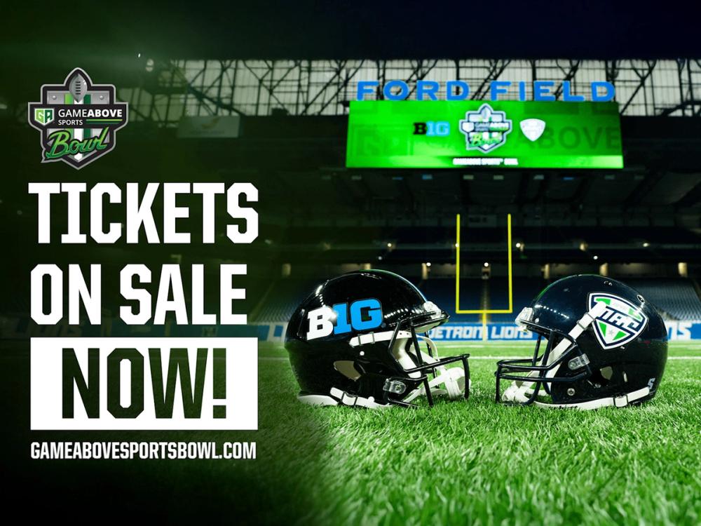 Poster for 2025 GameAbove Sports™ Bowl Tickets On Sale Now 