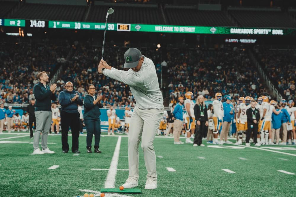 Pro Golfer Kyle Rodes at the GameAbove Sports Bowl at Ford Field