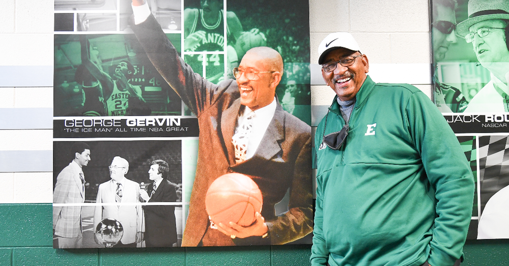 Poster for George Gervin to be Honored with a Statue at Eastern Michigan University