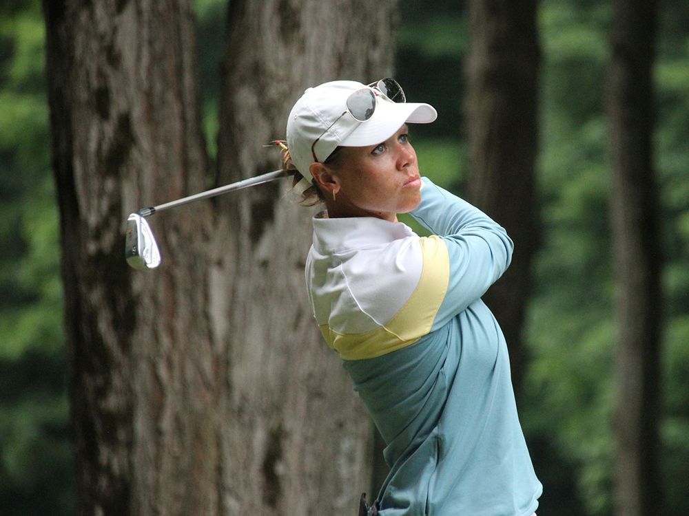 Two-time defending champion Jessica Welch in action last year at Crystal Mountain.