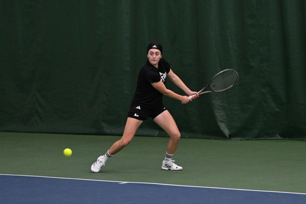 Poster for EMU Women's Tennis Achieves Milestone Seasons with Support from Kovacs Institute and GameAbove Sports
