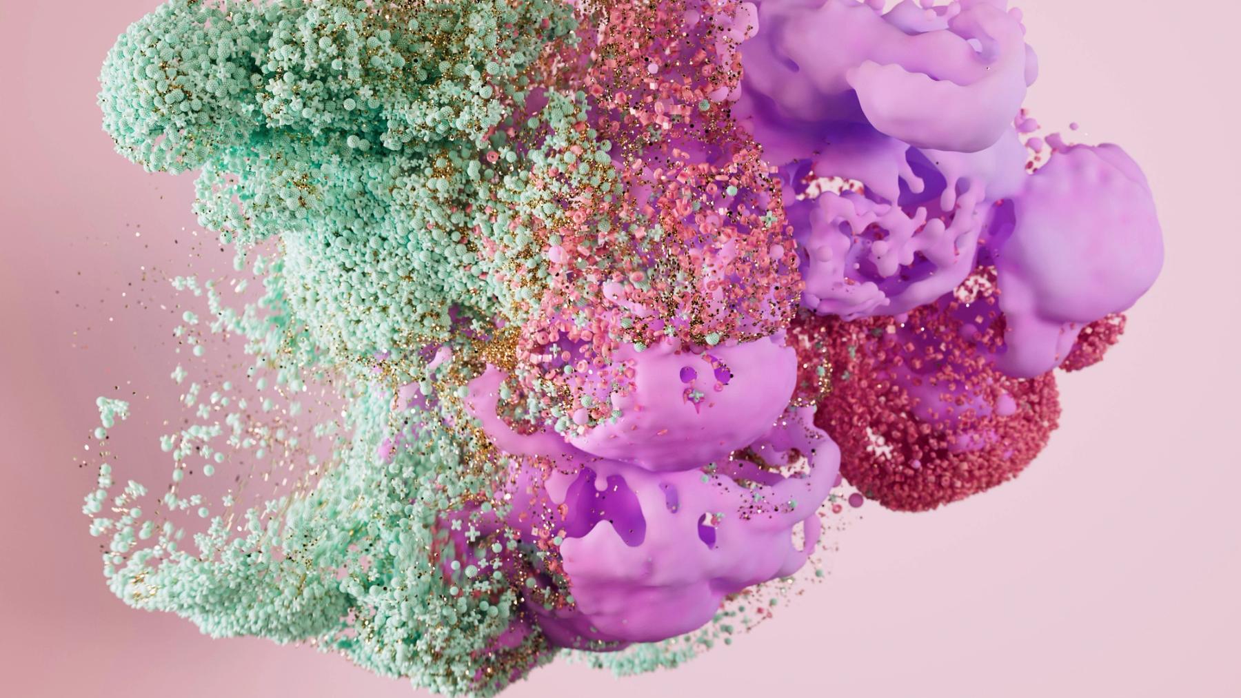 There are so many colors in the illustration.