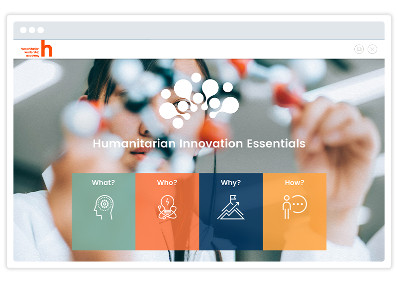 eLearning course screenshot by Humanitarian Leadership Academy. Built using Gomo's eLearning authoring tool