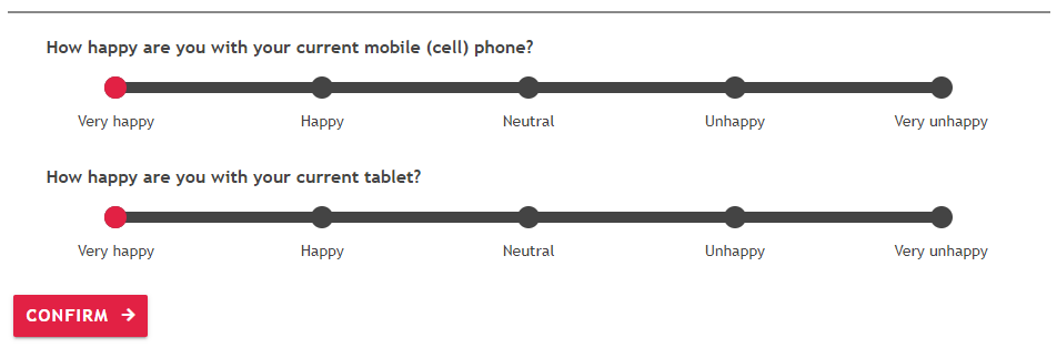 Likert scale in new Gomo UI