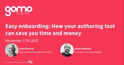 Easy onboarding – How your authoring tool can save you time and money Read more