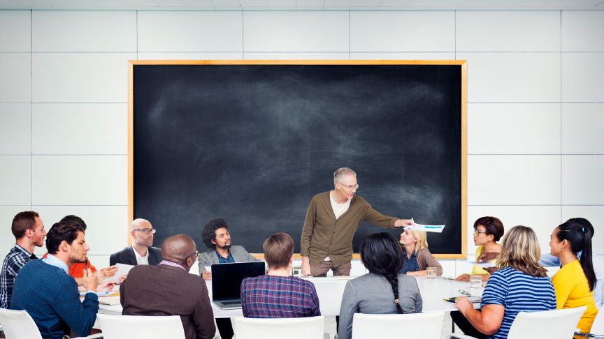 Classroom image illustrating the value of eLearning