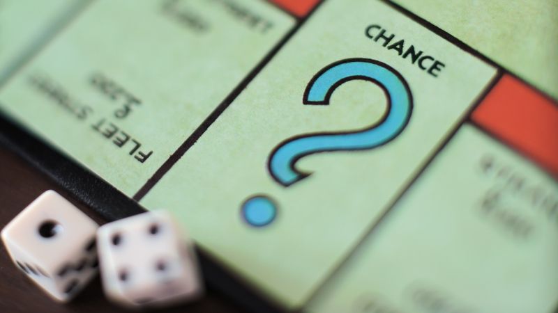 The Monopoly Chance section represents Gomo's question banks and randomization