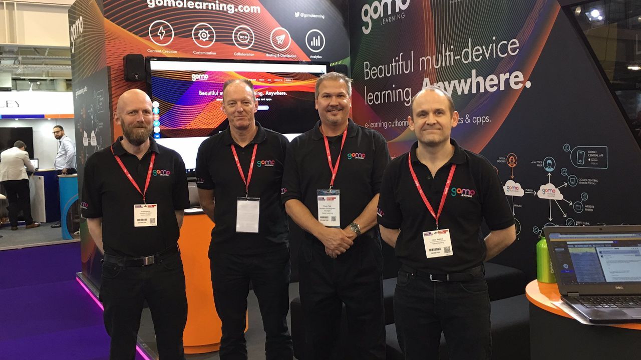 Gomo team at stand for LT 2017