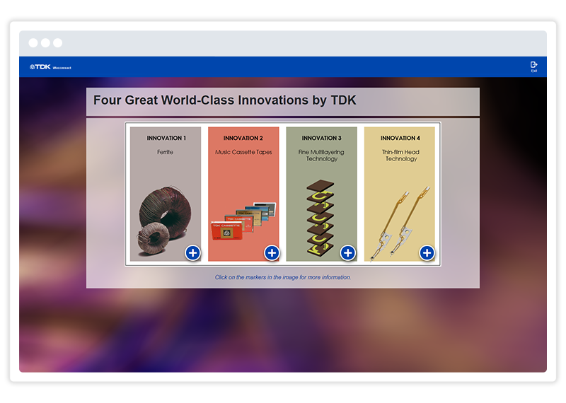 Great eLearning examples - a TDK screenshot for a Gomo eLearning course