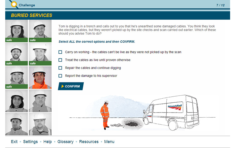 eLearning course - railway safety